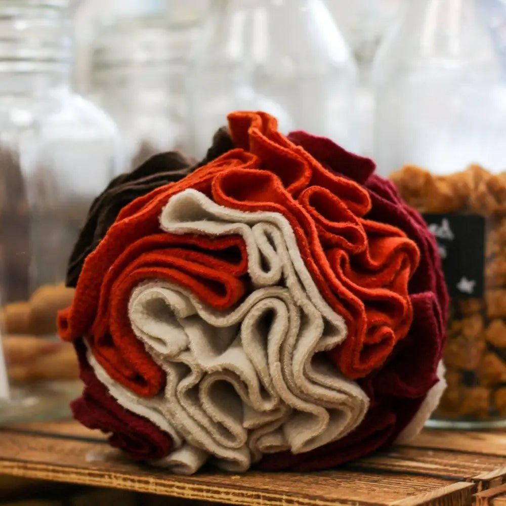 Eco Handmade Fleece Dog Snuffle Ball - Enrichment Toy, 2 Sizes - Hugo and Ted