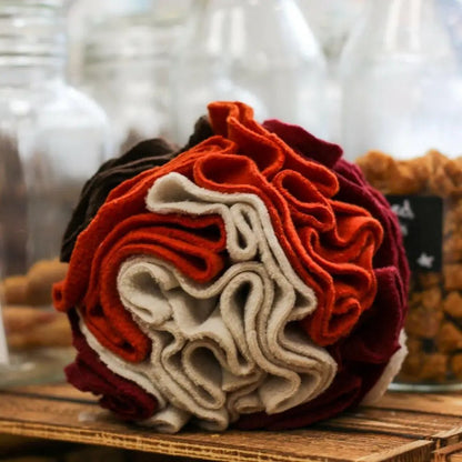 Eco Handmade Fleece Dog Snuffle Ball - Enrichment Toy, 2 Sizes - Hugo and Ted