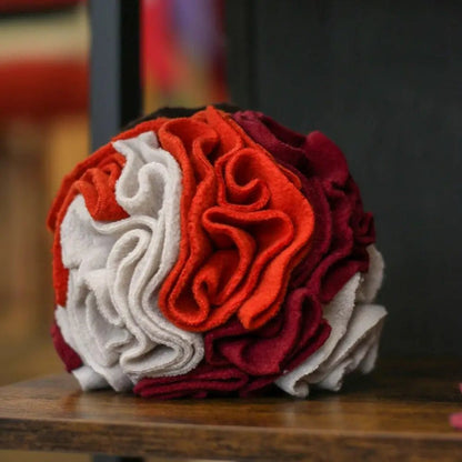 Eco Handmade Fleece Dog Snuffle Ball - Enrichment Toy, 2 Sizes - Hugo and Ted