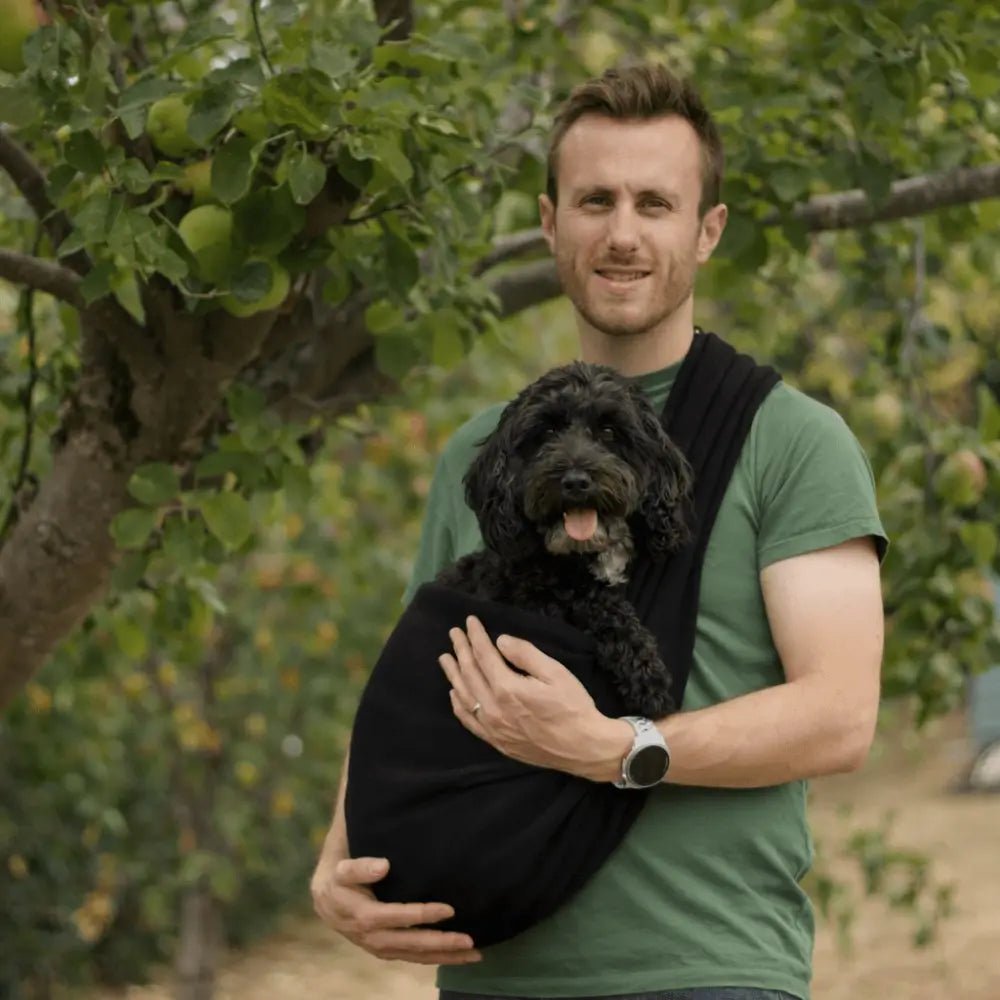Fleece Dog Sling Carrier - Multiple Sizes, Made to Order - Hugo and Ted