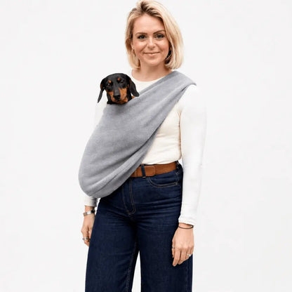 Fleece Dog Sling Carrier - Multiple Sizes, Made to Order - Hugo and Ted