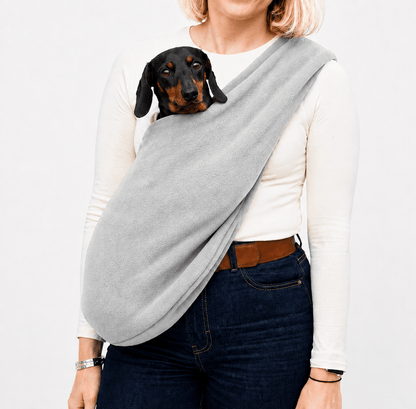 Fleece Dog Sling Carrier - Multiple Sizes, Made to Order - Hugo and Ted