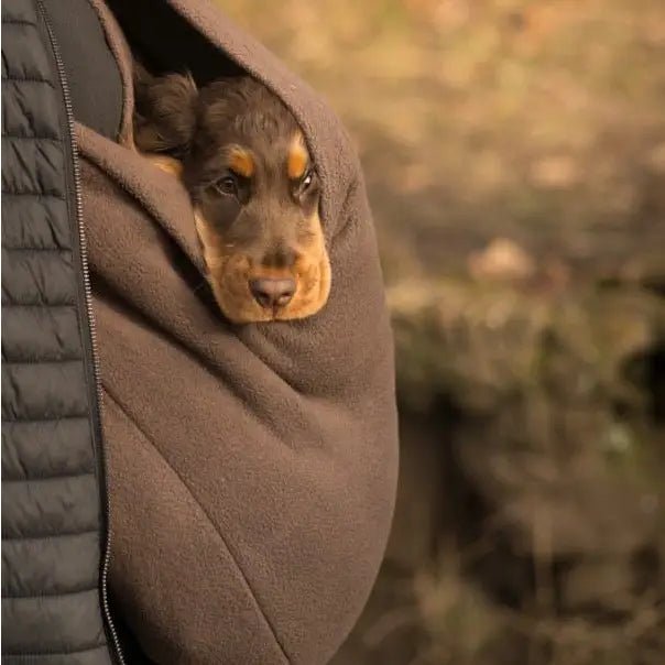 Fleece Dog Sling Carrier - Multiple Sizes, Made to Order - Hugo and Ted