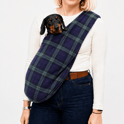 Fleece Dog Sling Carrier - Multiple Sizes, Made to Order - Hugo and Ted