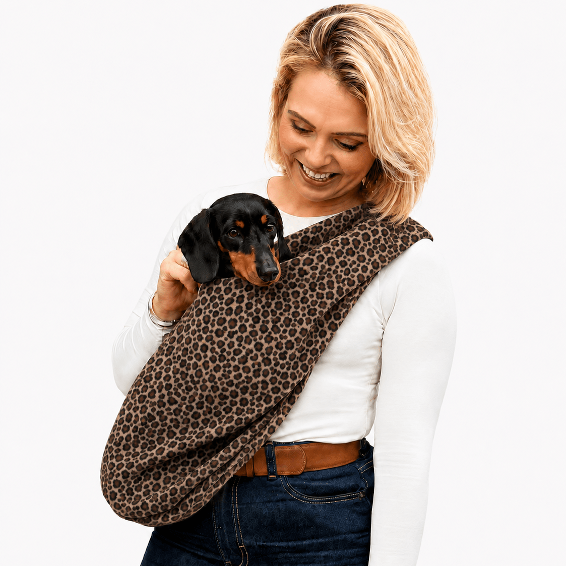 Fleece Dog Sling Carrier - Multiple Sizes, Made to Order - Hugo and Ted