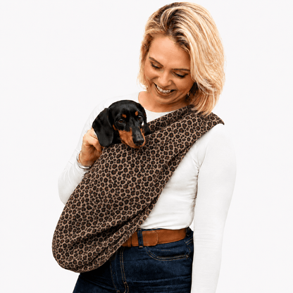 Fleece Dog Sling Carrier - Multiple Sizes, Made to Order - Hugo and Ted
