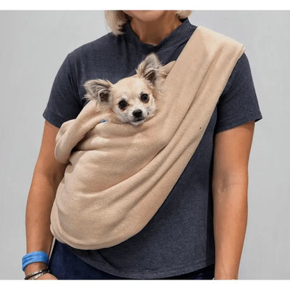 Fleece Dog Sling Carrier - Multiple Sizes, Made to Order - Hugo and Ted