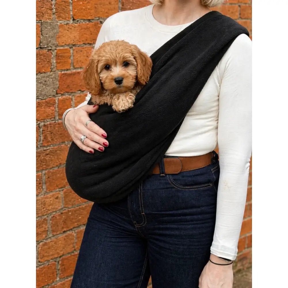 Fleece Dog Sling Carrier - Multiple Sizes, Made to Order - Hugo and Ted