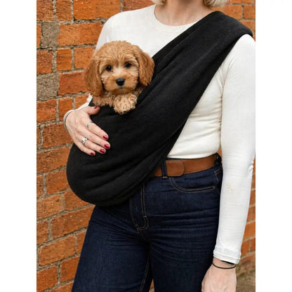 Fleece Dog Sling Carrier - Multiple Sizes, Made to Order - Hugo and Ted