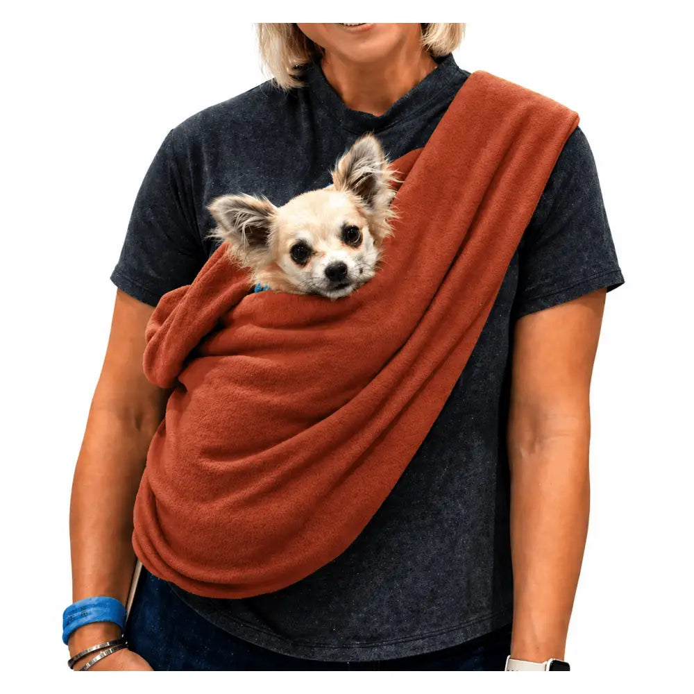 Fleece Dog Sling Carrier - Multiple Sizes, Made to Order - Hugo and Ted