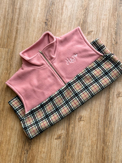 Fleece Hooman 1/4 Zip Body Warmers - Hugo and Ted