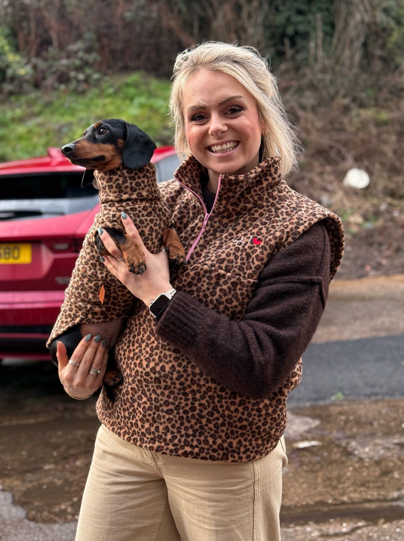 Fleece Hooman 1/4 Zip Body Warmers - Hugo and Ted