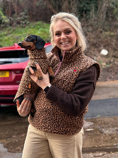 Fleece Hooman 1/4 Zip Body Warmers - Hugo and Ted