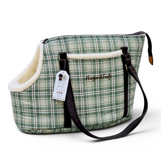 Heritage Collection Waterproof Dog Carrier Bag - Converts to Travel Bed | Hugo and Ted - Hugo and Ted