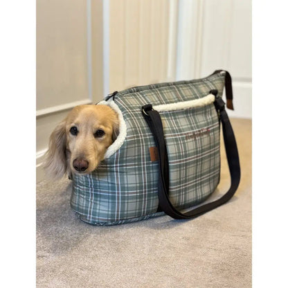 Heritage Collection Waterproof Dog Carrier Bag - Converts to Travel Bed | Hugo and Ted - Hugo and Ted