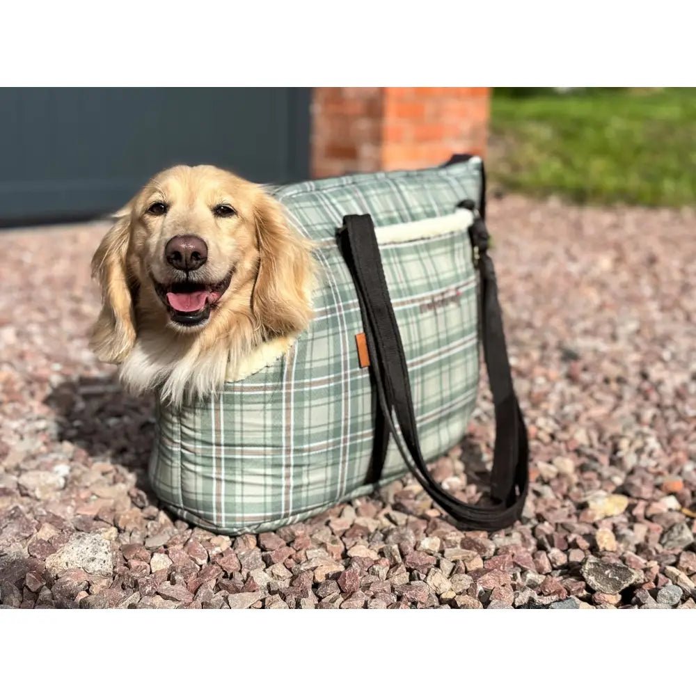 Heritage Collection Waterproof Dog Carrier Bag - Converts to Travel Bed | Hugo and Ted - Hugo and Ted