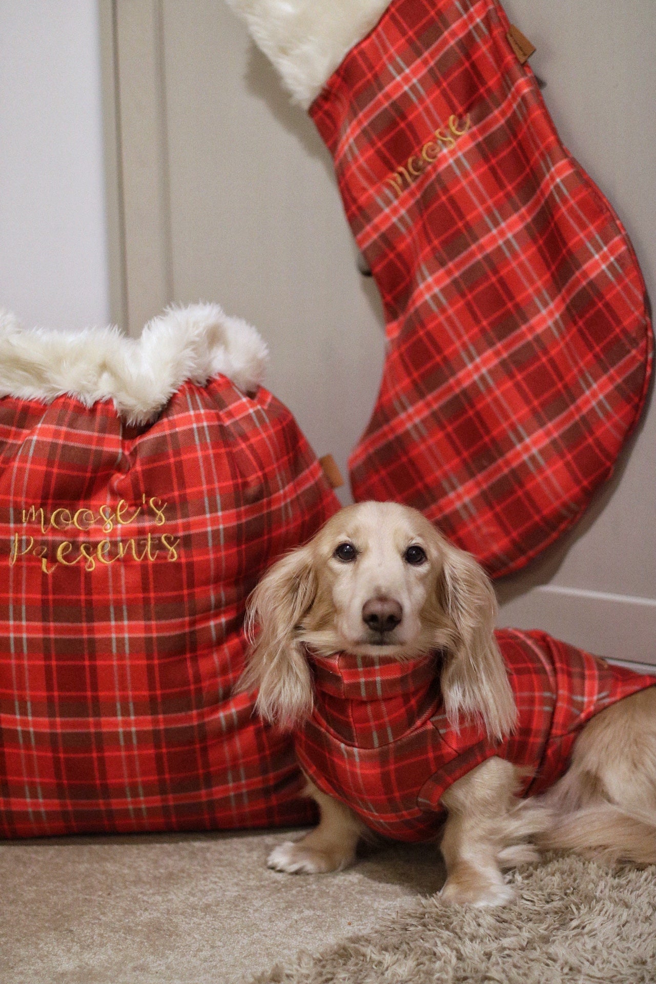 Hugo and Ted Christmas Tartan Fleece Snuggle Jumpers - Hugo and Ted