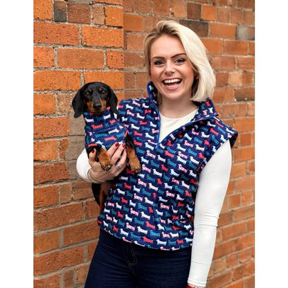 Hugo and Ted Print Hooman 1/4 Zip Body Warmers - Hugo and Ted
