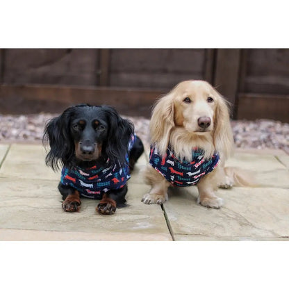 Hugo and Ted Print Rainfleece Dog Coat - Made to Measure - Hugo and Ted