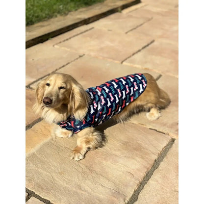 Hugo and Ted Print Rainfleece Dog Coat - Made to Measure - Hugo and Ted