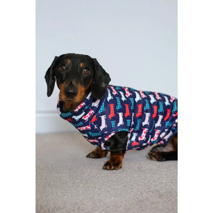 Hugo and Ted Print Rainfleece Dog Coat - Made to Measure - Hugo and Ted