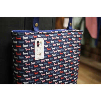 Hugo and Ted Print Waterproof Dog Walking Tote Bag - No Zip - Hugo and Ted