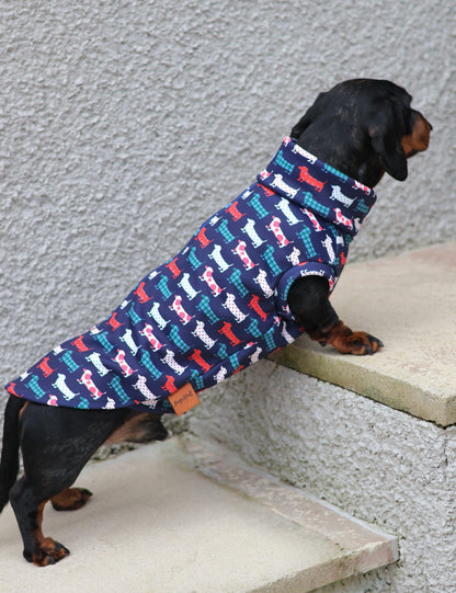 Hugo and Ted Print Waterproof Rainfleece Dog Coats – Made to Measure - Hugo and Ted