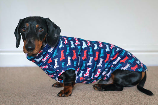 Hugo and Ted Print Waterproof Rainfleece Dog Coats – Made to Measure - Hugo and Ted