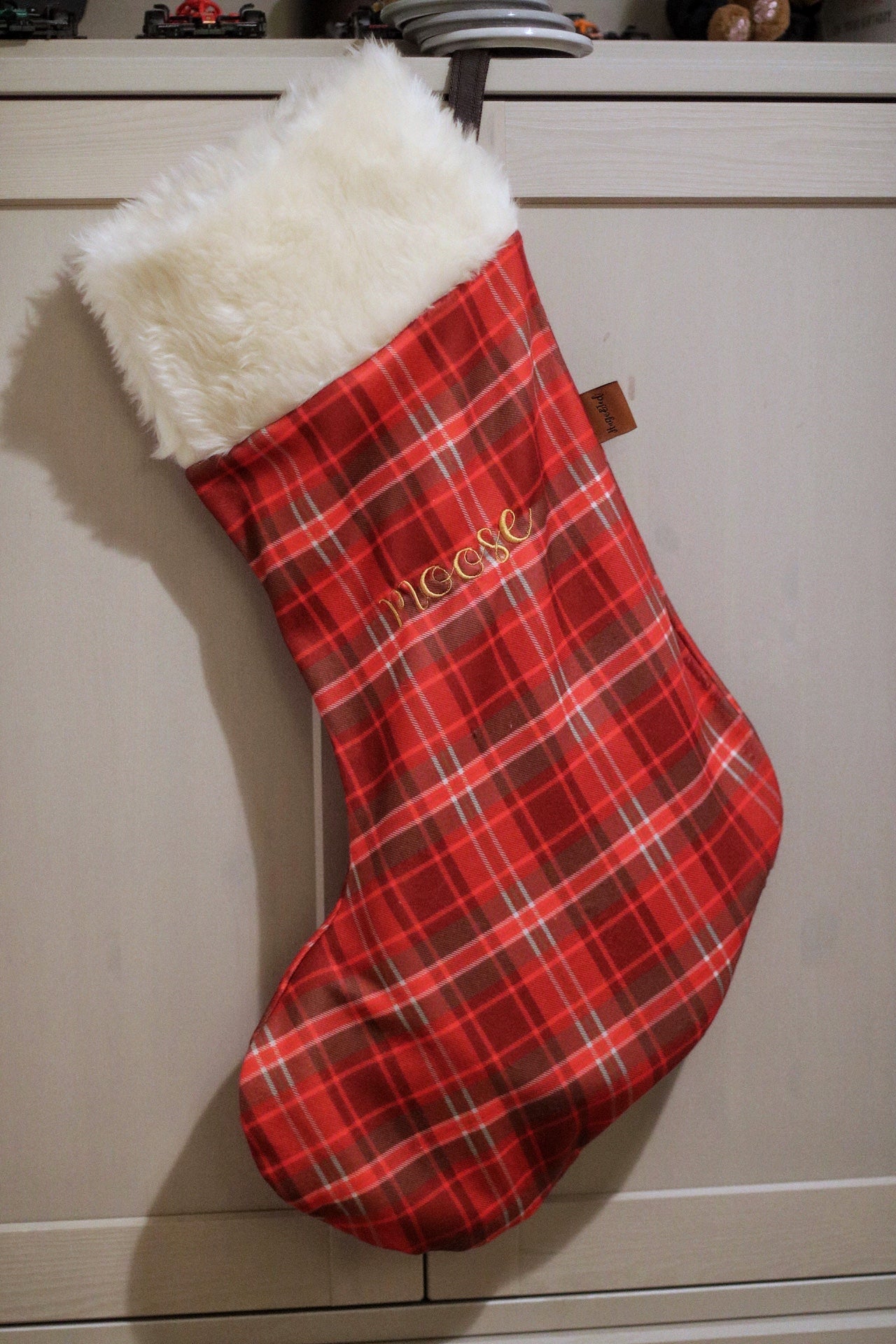 Hugo and Ted Tartan Christmas Personalised Stocking - Hugo and Ted