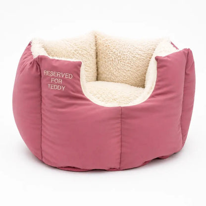 Large Personalised Waterproof Rainfleece Fortress Dog Bed - Removable Covers, Machine Washable - Hugo and Ted