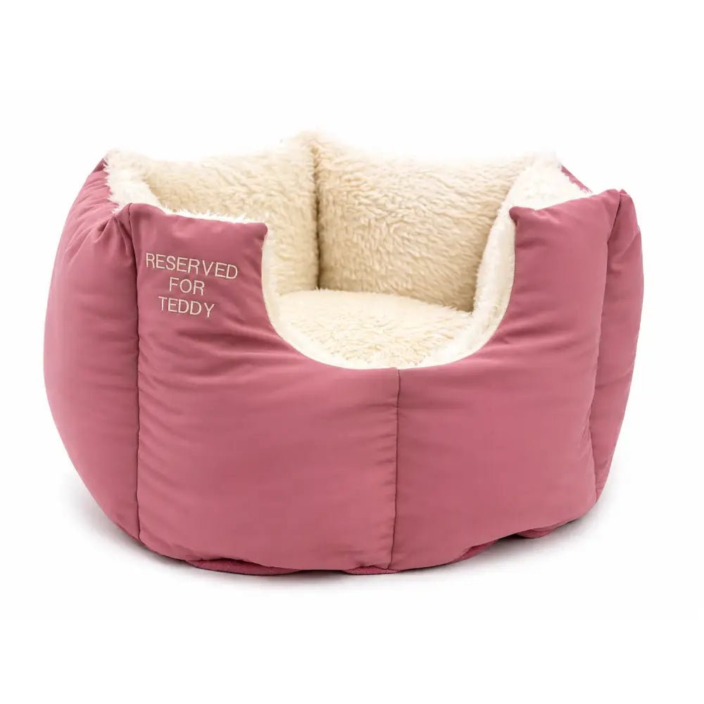 Large Personalised Waterproof Rainfleece Fortress Dog Bed - Removable Covers, Machine Washable - Hugo and Ted