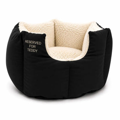 Large Personalised Waterproof Rainfleece Fortress Dog Bed - Removable Covers, Machine Washable - Hugo and Ted