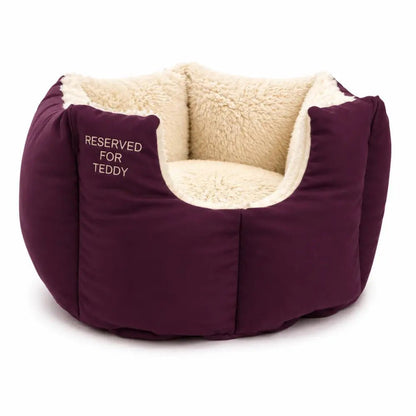 Large Personalised Waterproof Rainfleece Fortress Dog Bed - Removable Covers, Machine Washable - Hugo and Ted