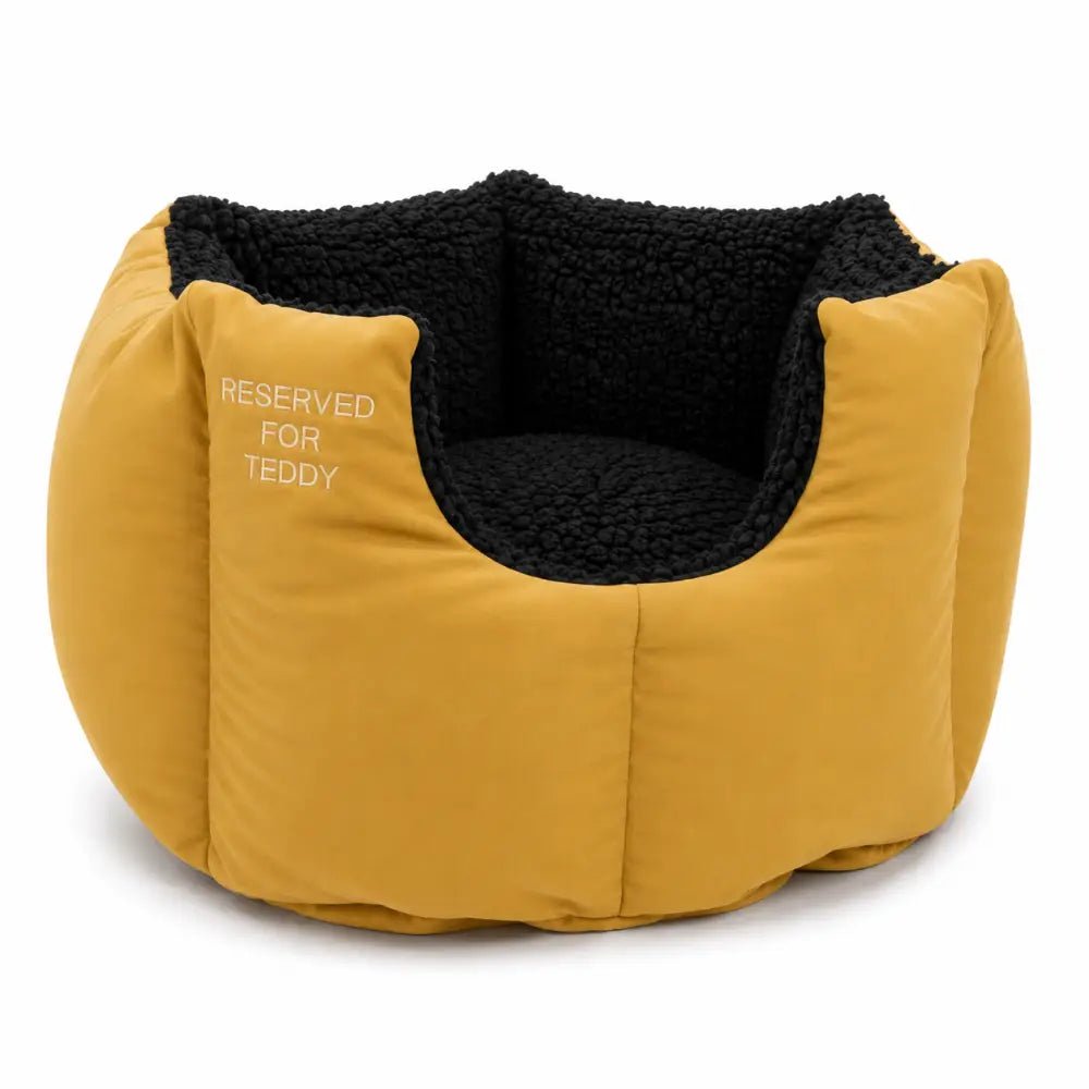 Large Personalised Waterproof Rainfleece Fortress Dog Bed - Removable Covers, Machine Washable - Hugo and Ted
