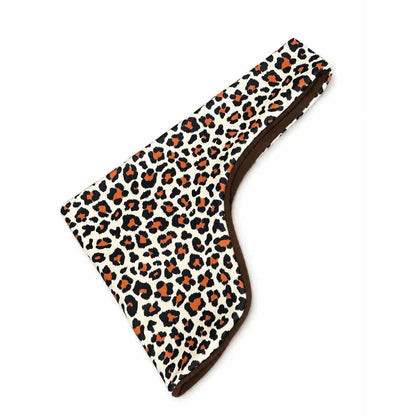 Lenny Leopard Print Fleece Dog Sling Carrier - Multiple Sizes, Made to Order - Hugo and Ted
