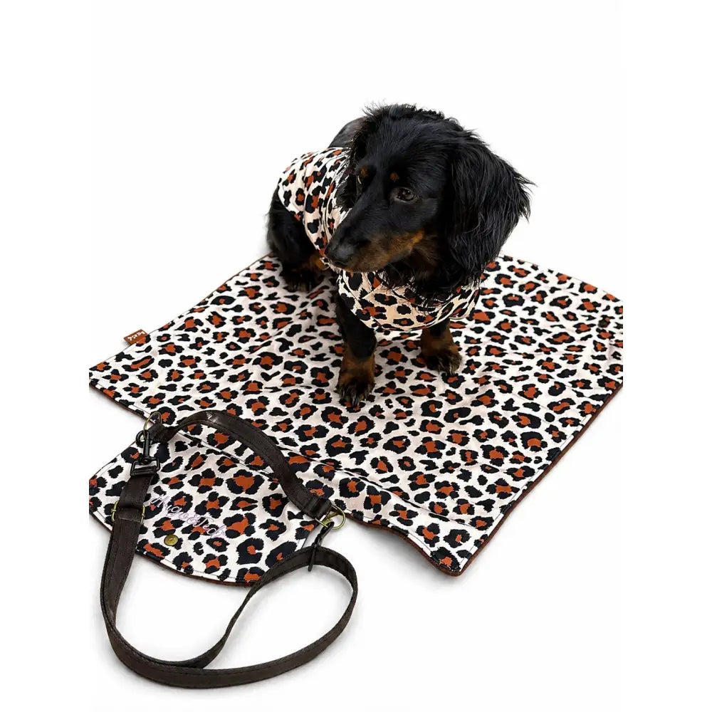 Lenny Leopard Print Walkies Mat - Walkies Mat