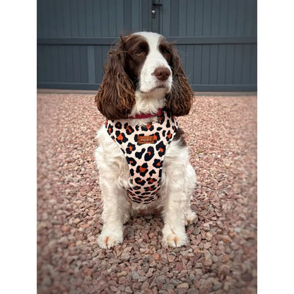 Lenny Leopard Print Waterproof Step-In Dog Harness - Made to Measure, All Breeds - Hugo and Ted