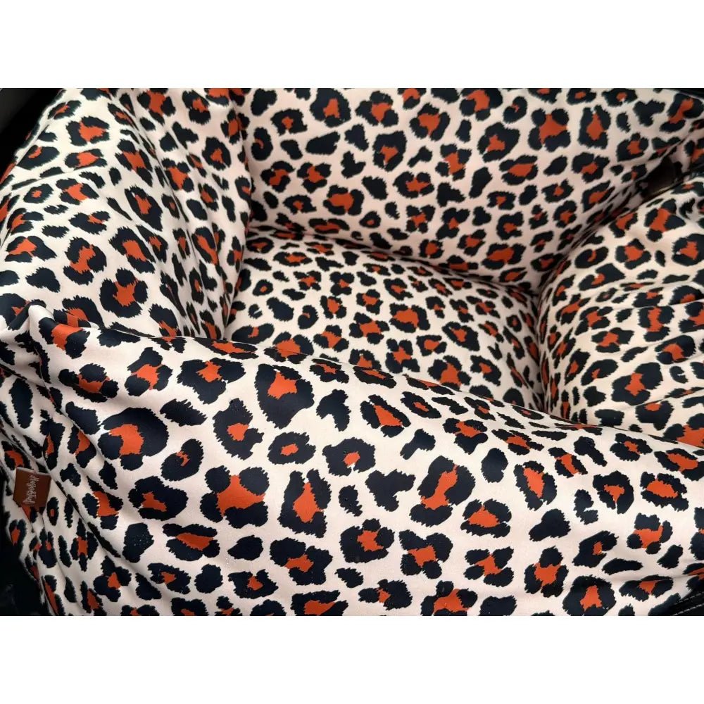 Leopard Print Waterproof Dog Car Seat Bed - 3 Sizes - Hugo and Ted