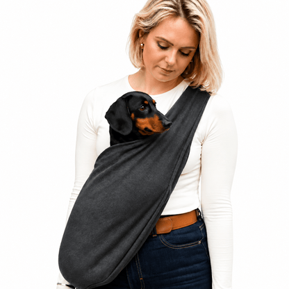 Lite Sweatshirt Dog Sling - Hugo and Ted
