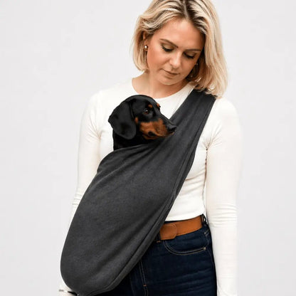 Lite Sweatshirt Dog Sling Carrier - Multiple Sizes, Made to Order - Hugo and Ted