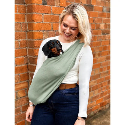 Lite Sweatshirt Dog Sling Carrier - Multiple Sizes, Made to Order - Hugo and Ted