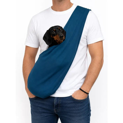 Lite Sweatshirt Dog Sling Carrier - Multiple Sizes, Made to Order - Hugo and Ted
