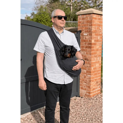 Lite Sweatshirt Dog Sling Carrier - Multiple Sizes, Made to Order - Hugo and Ted