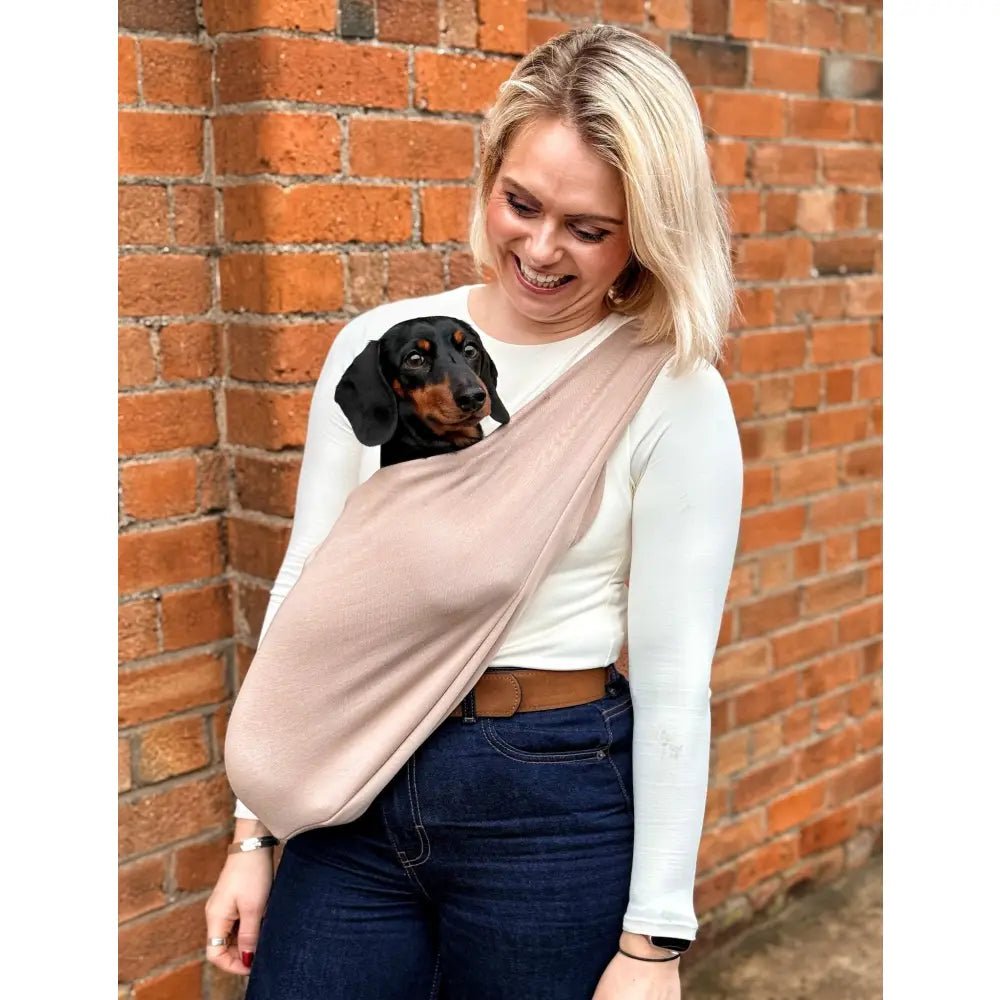Lite Sweatshirt Dog Sling Carrier - Multiple Sizes, Made to Order - Hugo and Ted