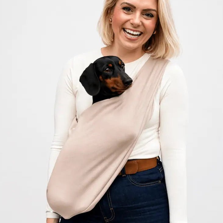 Lite Sweatshirt Dog Sling Carrier - Multiple Sizes, Made to Order - Hugo and Ted