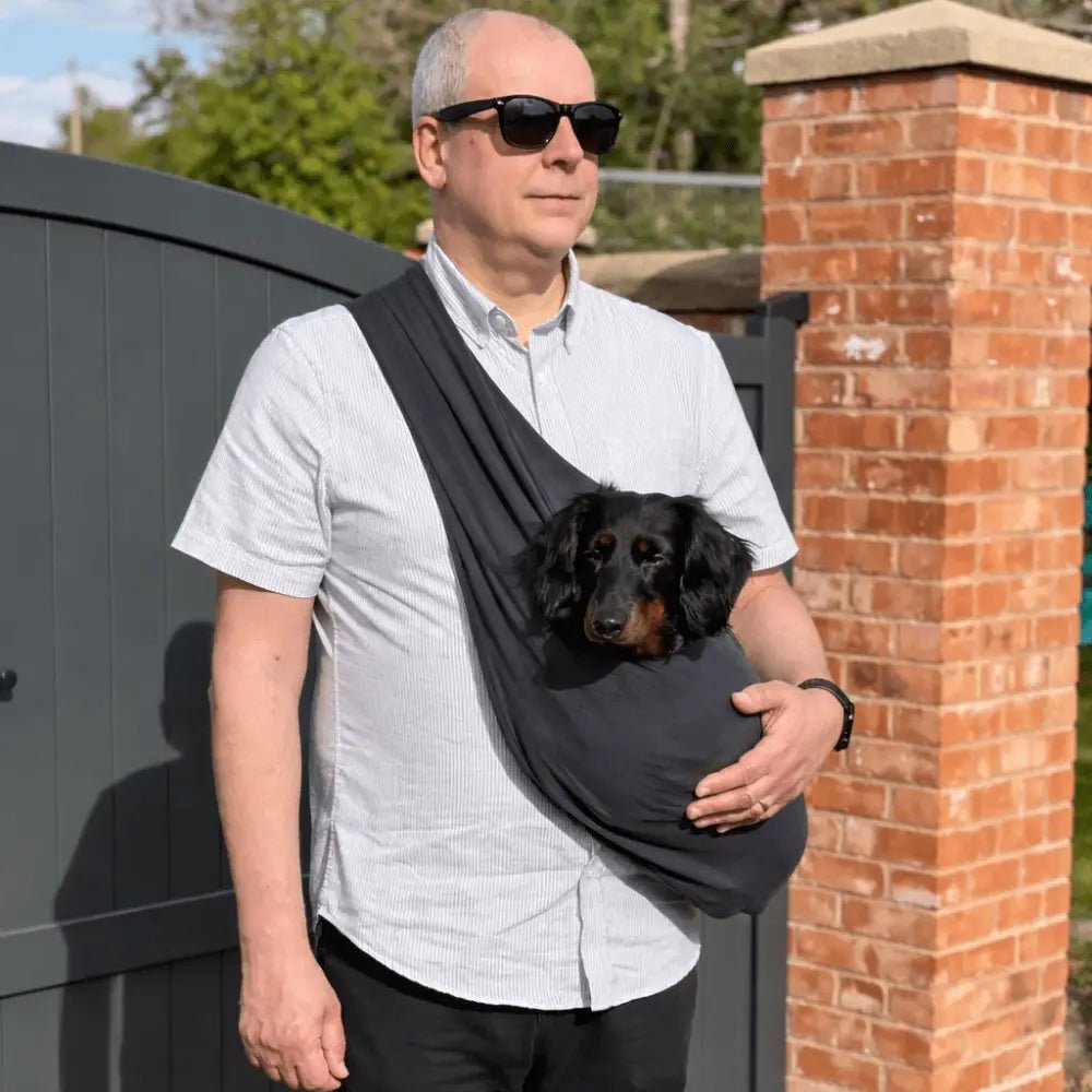 Lite Sweatshirt Dog Sling Carrier - Multiple Sizes, Made to Order - Hugo and Ted