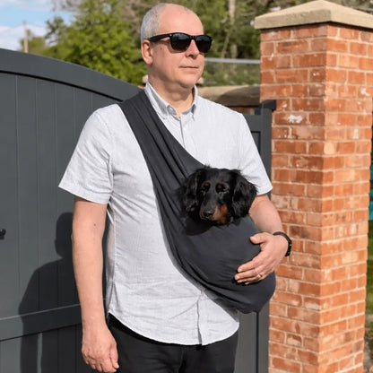 Lite Sweatshirt Dog Sling Carrier - Multiple Sizes, Made to Order - Hugo and Ted