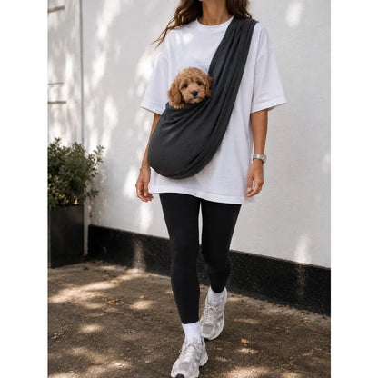 Lite Sweatshirt Dog Sling Carrier - Ready to Ship - Hugo and Ted