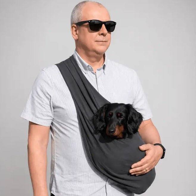 Lite Sweatshirt Dog Sling Carrier - Ready to Ship - Hugo and Ted