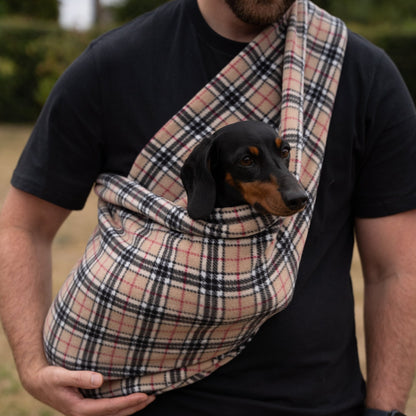 Longer Strap Fleece Dog Slings - Hugo and Ted